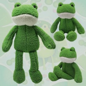 KJoet 40cm Peluche Grenouille Verte Grenouille en Peluche Kawaii Animaux Peluche Grenouille Poupée Décoration Cadeau pour Enf