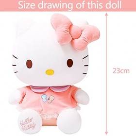 BESTZY Hello Kitty Jouets en Peluche Hello Kitty Doll en Peluche Poupée en Peluche de Dessin Animé pour Enfants Poupée Doux C