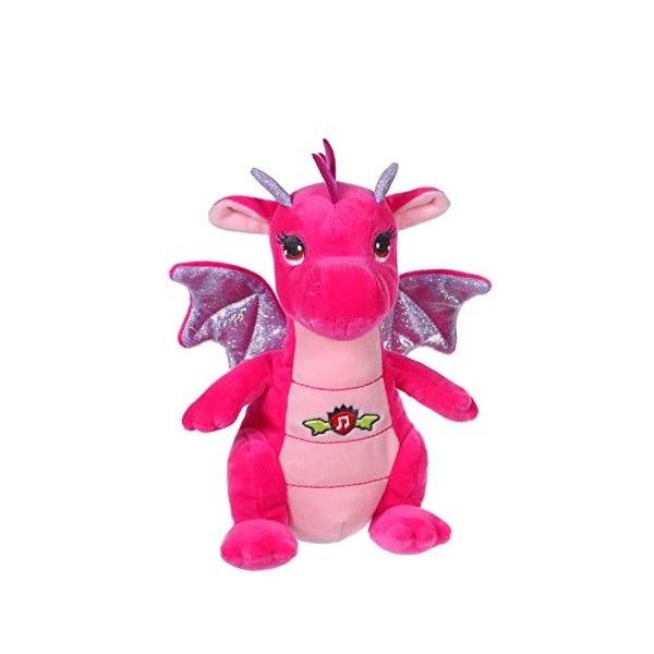 GIPSY Toys - Dragon sonore 20 cm Rose - Peluche pour Enfant - 071614