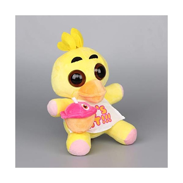 FNAF Poupée de jeu en peluche Five Nights - Adorable poupée en peluche  douce - Ours jaune pour enfants - Cadeau d'anniversaire - 30 cm