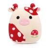 Peluche Vache Avocat Jouet Vert, 20cm Vache Avocat Peluche Feature Plush Poupée en Peluche, Peluche Oreiller Figurine en Pelu