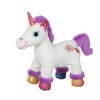 Gipsy Toys - Peluche Licorne sonore Lica Bella 22 cm Blanche et Rose - Peluche Lavable pour Enfants - Boitier Piles Amovible 