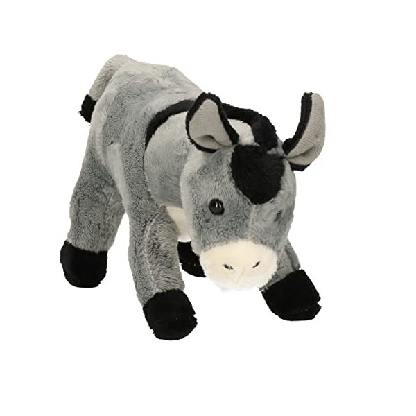 Cornelissen Âne en peluche - Gris - 20 cm