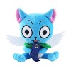 Happy Fairy Tail Peluche Animaux en Peluche Animal Mignon Chat Happy Blue Toy Collection Anime Cosplay Poupée Peluche Anime P