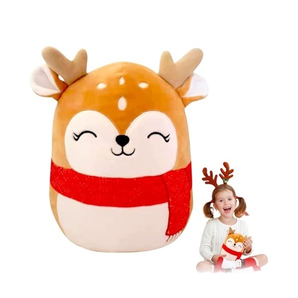 Cerf Elk Peluche Kawaii Coussin Maison Décoration Peluche Jouet pour Enfants Filles Garçons