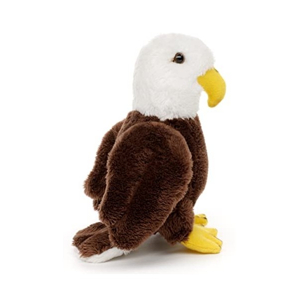Uni-Toys - Pygargue à tête Blanche Plushie - 12 cm Hauteur - Peluche Aigle, Oiseau - Peluche, Doudou