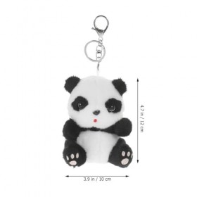 Abaodam Panda Porte-Clés Panda Animal En Peluche En Peluche Pendentif Porte-Clés Pendentif Doux Panda Poupée Jouet Pour Sac À