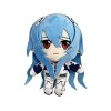 Jiumaocleu Figurine Ayanami Rei en peluche douce - 20 cm de long - Style cheveux longs - Pour garçons et filles