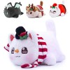 WENLIANG Meow Meow Plushie,Aphmau Kawaii en Peluche, Meemeows Cat Food Stuffed Plush Gifts,Meemeows Chat en Peluche pour Enfa