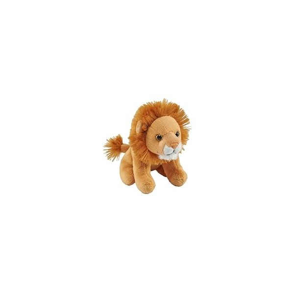 Wild Republic Pocketkins Eco Lion, Animal en Peluche, 12 cm, Jouet en Peluche, Fabriqué à partir de Matériaux Recyclés, Écolo