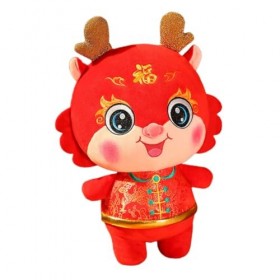 Toyvian Poupée Mascotte De Dragon Mascotte De Dragon 2024 Peluches Mignonnes Dragon en Peluche Poupée en Peluche Dragon Peluc