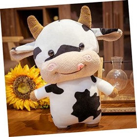 TOYANDONA 1Pc 2021 Vache Jouet Peluche Animal Mignon Vache Peluche Bling Décor Fille Jouet Noël Peluche Jouet Doux Peluche An