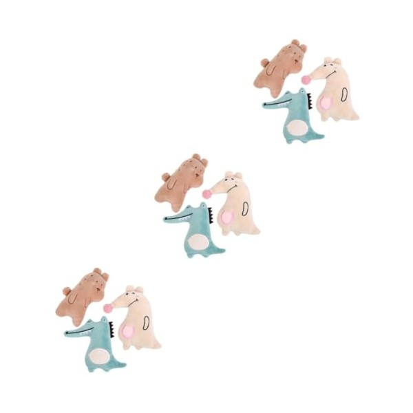 Toyvian 6 Pièces Jouets pour Animaux De Compagnie Paresseux Animal en Peluche Jouet pour Animal De Compagnie Jouet pour Chat 