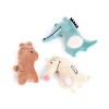 Toyvian 6 Pièces Jouets pour Animaux De Compagnie Paresseux Animal en Peluche Jouet pour Animal De Compagnie Jouet pour Chat 