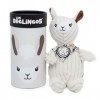 LES DÉGLINGOS - Petit Simply MUCHACHOS Le Lama en Boite - Ecru - Peluche Ultra Douce - Idée Cadeau - Utilisable dès la Naissa