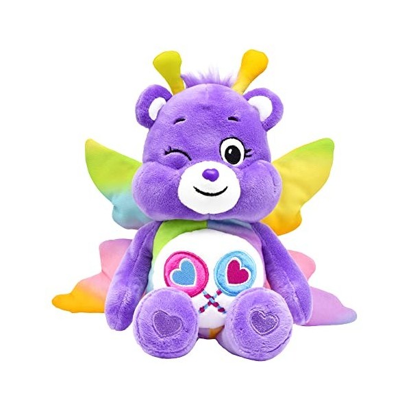 Care Bears | Ours en Peluche Papillon partagé de 22 cm | Peluche Mignonne à Collectionner en Forme de Papillon pour garçons e