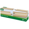 BRIO World - 33335 - Rails Moyens Droits 144 mm - Accessoire pour circuit de train en bois - Jouet pour garçons et filles à p