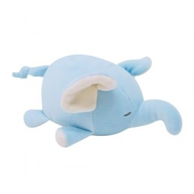 Nemu Nemu Animals 6202779 Peluche Fan déléphant, Extra Douce et Douillette, conçue au Japon, Coussin Douillet, Taille S, 17 