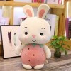 23cm-50cm Fruits Lapin Cochon Poupée en Peluche Doux Lapins Cochons Tête Fraise Ananas en Peluche Jouet Squishy Réconfortant 