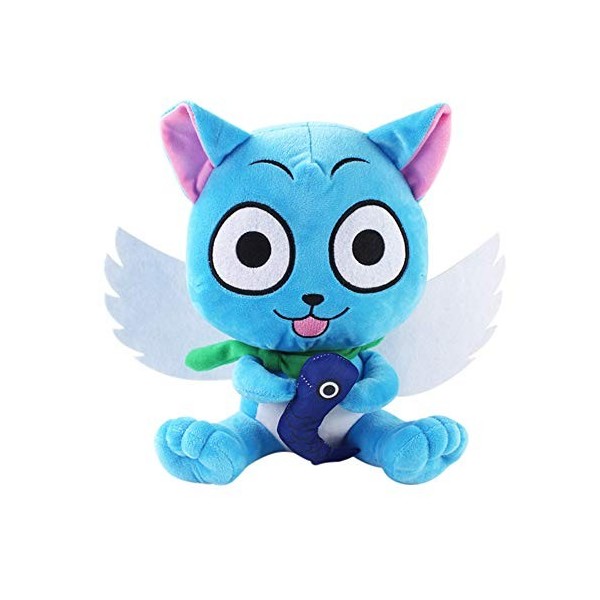 Zhongkaihua Fairy Tail - Peluche de chat de dessin animé animé - Peluche mignonne et douce - 20 cm - Cadeau périphérique à co
