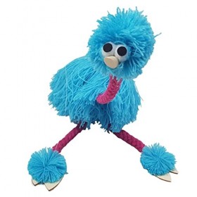 Marionnette Autruche - Marionnette doiseau Interactive | Peluche dautruche avec des Expressions faciales réalistes, Jouets 
