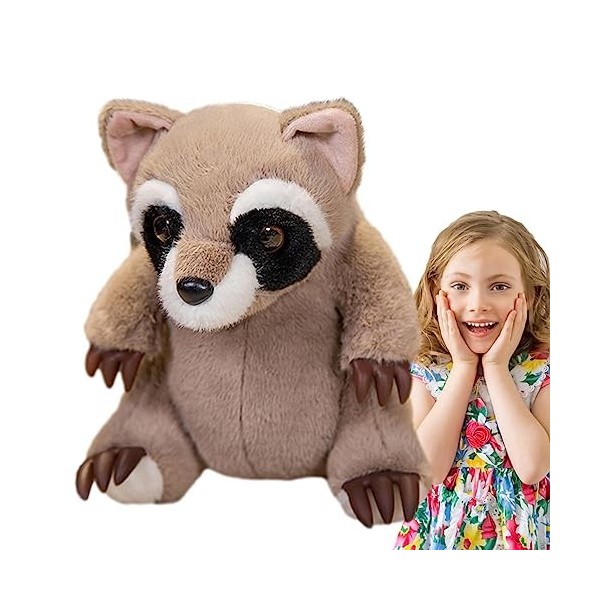 Beedozo Jouet en Peluche Animal,Peluche Koala Raton Laveur Panda Peluches | Adorables Jouets en Forme danimaux en Peluche, C