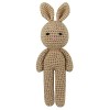 Greabuy Poupée Lapin en Peluche Au Crochet Fait À Main Jouet Apaisant Cadeau Doux pour Garçons Filles Cadeau danniversaire P