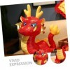 DIKACA Poupée Mascotte De Lannée du Dragon Jouet Dragon Nouvel an Année des Poupées Dragons Cadeaux De Lannée du Dragon 2024