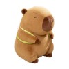Jouet Capybara en peluche, poupée animale de simulation de coton Capybara, jouets en peluche Capybara, jouet de chambre à cou