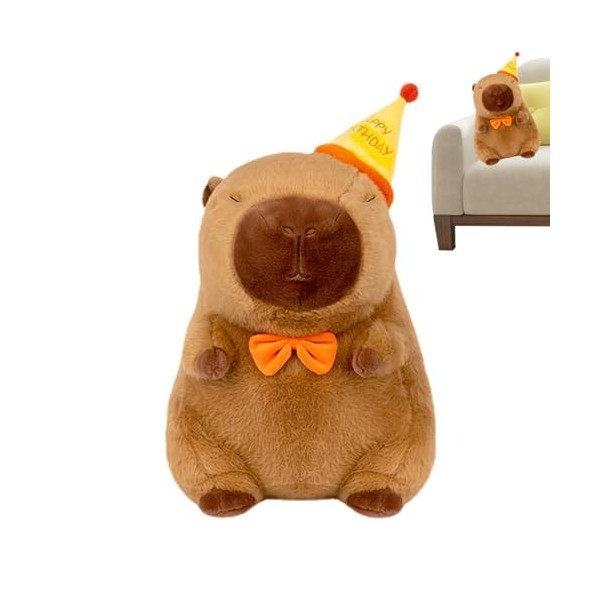 itrimaka Peluche en Peluche Capybara | Poupée en Peluche Capybara | Peluches Capybara Confortables, poupées en Forme danimal