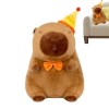 itrimaka Peluche en Peluche Capybara | Poupée en Peluche Capybara | Peluches Capybara Confortables, poupées en Forme danimal