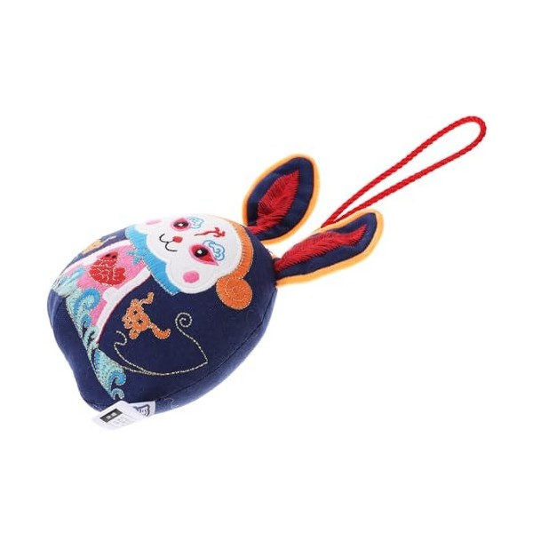 Didiseaon Ornement De Lapin Wufu Peluche Lapin Mascotte Poupée Lapin du Nouvel an Chinois Lapin Animal en Peluche Chinois Ann