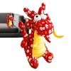 BUKBAG Peluche Dragon du Nouvel an - Jouets en Peluche du Zodiaque Floral | 2024 Animaux en Peluche Dragon du Nouvel an Chino