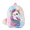 HIFOT Licorne Sac à Dos pour Enfants, Mignon Cartable Rose Souple Maternelle Peluche Sac école Licorne Cadeaux pour Fille Bou