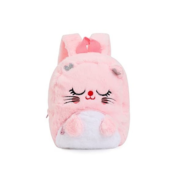 HIFOT Licorne Sac à Dos pour Enfants, Mignon Cartable Rose Souple Maternelle Peluche Sac école Licorne Cadeaux pour Fille Bou