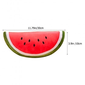 Zerodeko Pastèque Farcie Oreiller en Peluche Pastèque Oreiller en Peluche Doux Aux Fruits en Peluche Fruits en Peluche Oreill