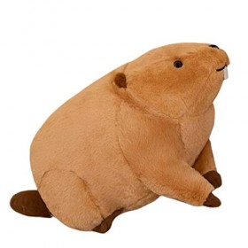 NAKYLUCY Ragondin farci - Adorable Peluche Nutria en Peluche,Nutria Peluche Décor Doux Câlin PP Coton Farci Parfait Cadeau Fo