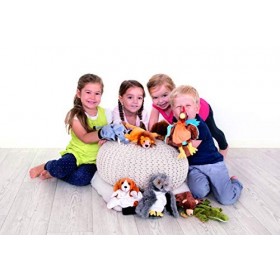 Beleduc Marionnette Mouton - Marionnette à Main pour Enfant 3 ans et plus - Jeu Histoire de Peluches - Développe Communicatio