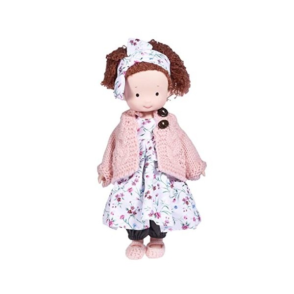 Poupée en Chiffon Doux bébé Fille, Poupée Peluche pour bébé, Mignon Jouet en Peluche Bébé Douce Poupée Princesse, Chapeau et 