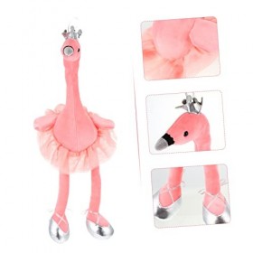 TOYANDONA Flamingo Poupée Peluche Animal Peluche Poupée Flamingo Suspendus Ornement Oiseau Figurine Jouet Valentine Cadeau Pe