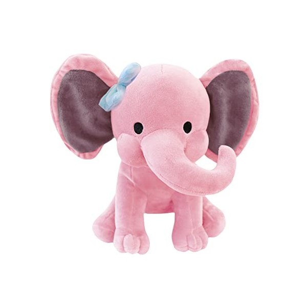 10 Pouces Éléphant En Peluche Bébé En Peluche Peluche Douce Peluches Mignonnes Poupée Cadeau Pour Enfants Garçons Filles Déco