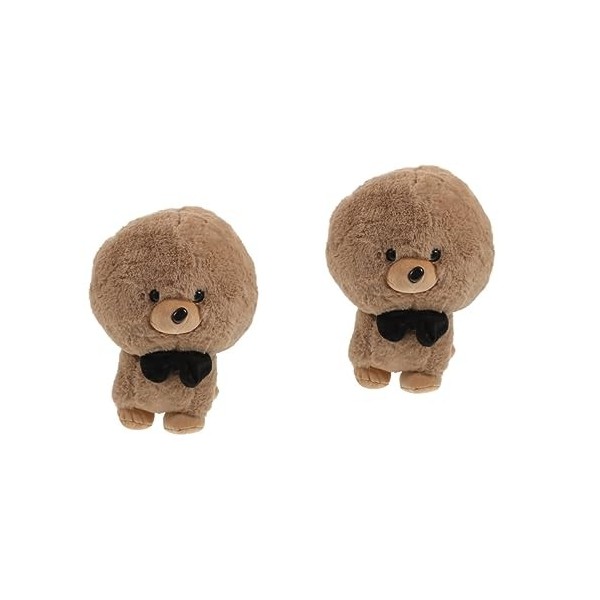 VICASKY Bichon Poupée Chien Coussin Oreiller Câlin Oreiller Chiot Coussin Drôle Oreiller Jouet Peluche Animal pour Enfant Chi