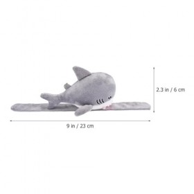 Abaodam Bracelet À Gifle en Forme De Requin 2 Pièces en Peluche Animal en Peluche Bracelet À Pression Cadeau De Fête dannive