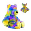 BUNIQ Ours en Peluche, Ours en Peluche - Jouet Mignon d’Ours en Peluche | Poupée Ours Arc-en-en Peluche colorée, Cadeaux de C