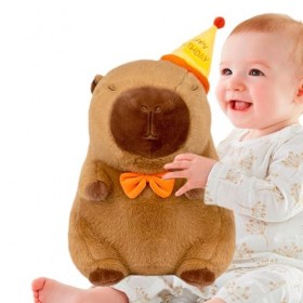 AALLYN Peluche en Peluche Capybara | Poupées en Peluche Capybara,Peluches Capybara Confortables, poupées en Forme danimal en