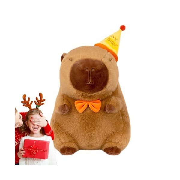 Samuliy Jouets en Peluche Capybara - Poupée en Peluche Capybara - Peluches Capybara Confortables, poupées en Forme danimal e