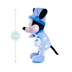 Simba Disney 6315870349 Peluche Mickey Mouse 25 cm Glow in The Dark Peluche Mickey Mouse, Jouet pour bébé, Doudou, réconforta