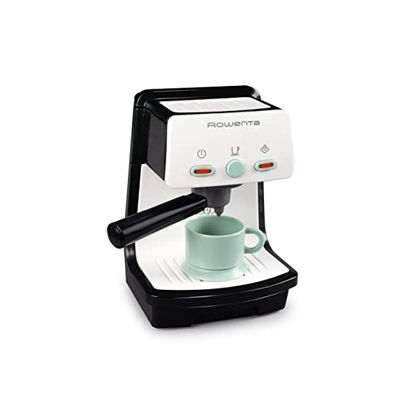 Smoby - Rowenta Espresso - Machine à Café pour Enfant - Jouet dImitation - Fonctions Sons et Lumières - 310597, Noir
