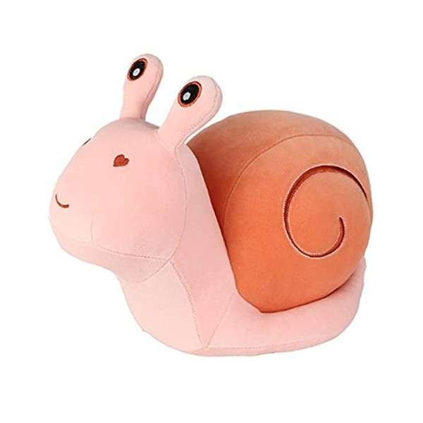 Poupée escargot mignonne en peluche de 35 cm - Cadeau danniversaire pour enfants - Grand oreiller en forme descargot rose 