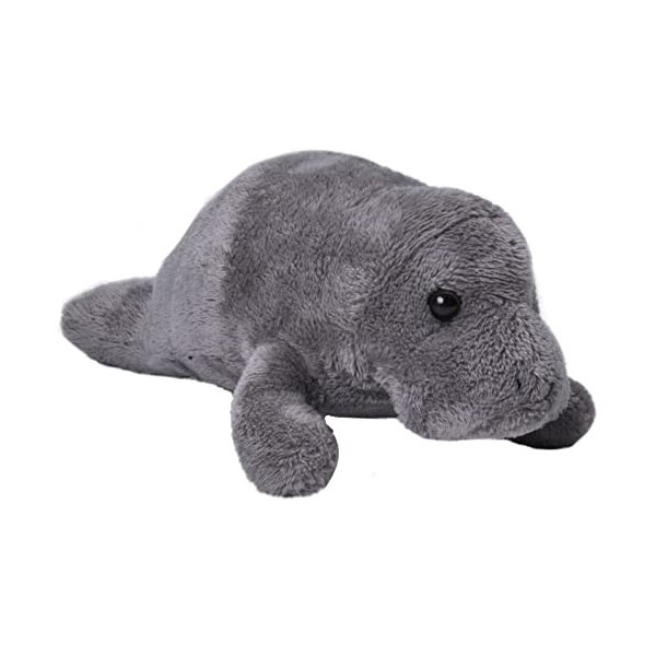 Wild Republic Doudou lamantin junior 13 cm peluche gris